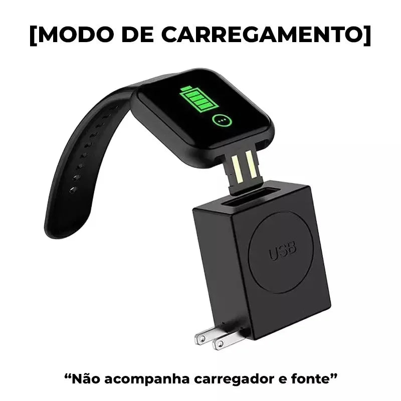 Smartwatch D20 - Esportivo Bluetooth Android/iOS