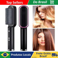 Brazil 2-in-1 Professional Multifunctional Fast Heating Curly Hair Comb Hair Straightener Set