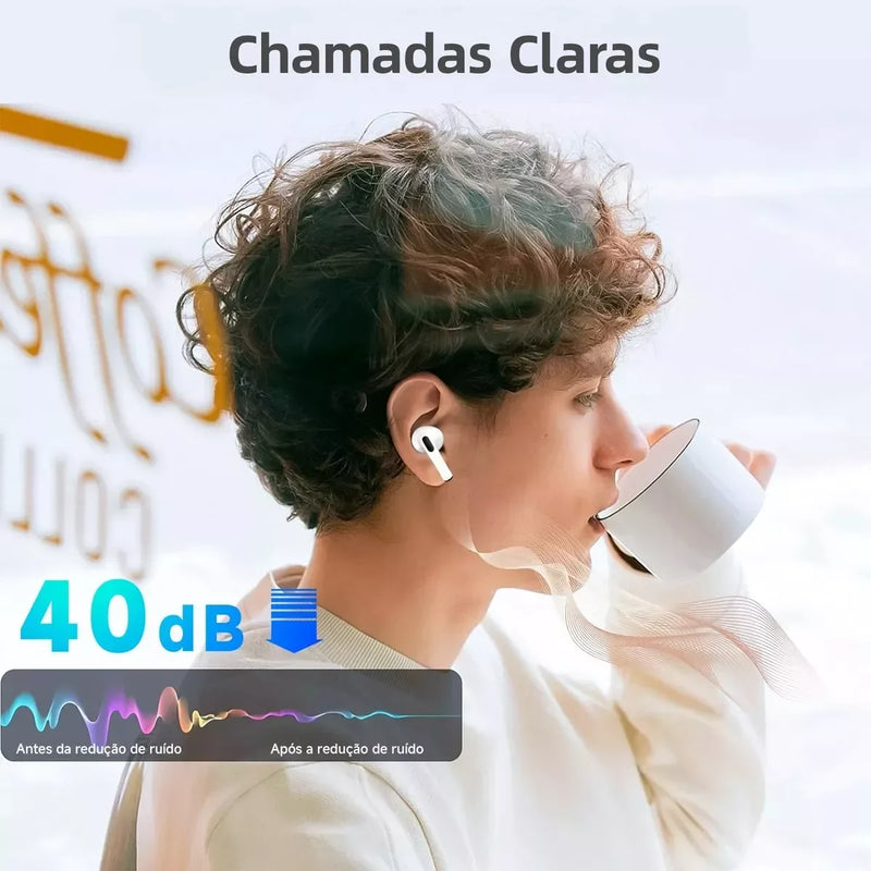 Bettdow Fone De Ouvido Sem Fio Bluetooth 5.3 De Terceira Geração Fone Sem Fio Bluetooth À Prova D'água HiFi