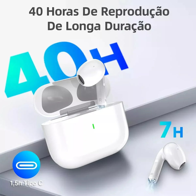 Bettdow Fone De Ouvido Sem Fio Bluetooth 5.3 De Terceira Geração Fone Sem Fio Bluetooth À Prova D'água HiFi
